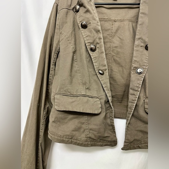 Torrid Military-Inspired Button Front Jacket – Olive Green – Size 1 - Picture 4 of 8